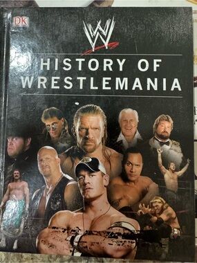 WWE History of WrestleMania Booklet – Black, White, Red Accents